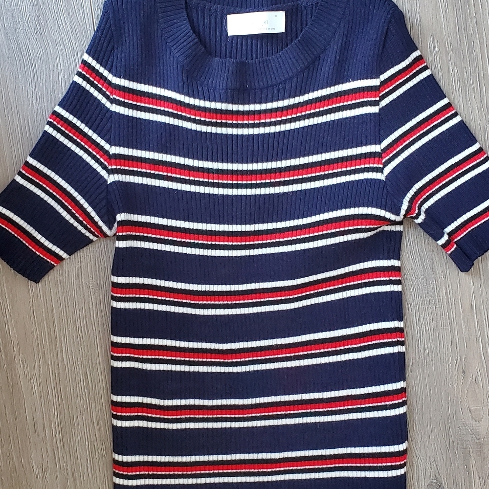 Oak and Fort Short Sleeve Sweater